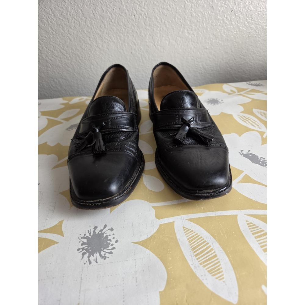 Vito Rufolo Italy Men's 8M Black Tassled Loafers